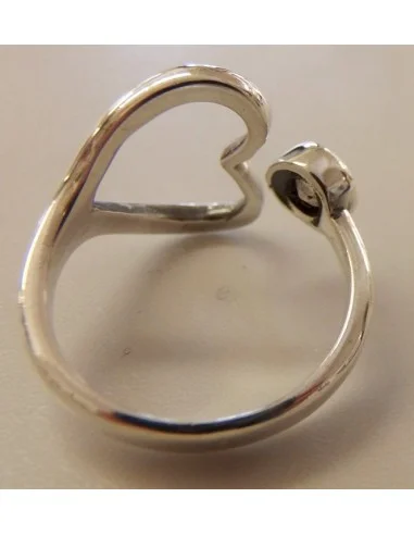 Bague pierre lune argent 