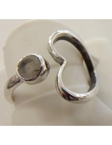 Bague pierre lune argent 