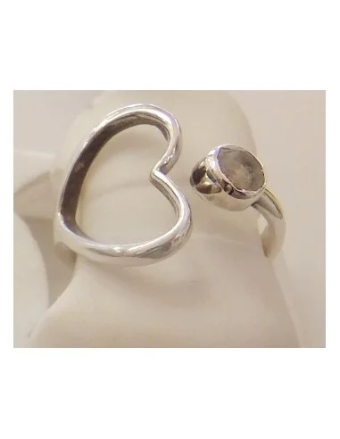 Bague pierre lune argent 
