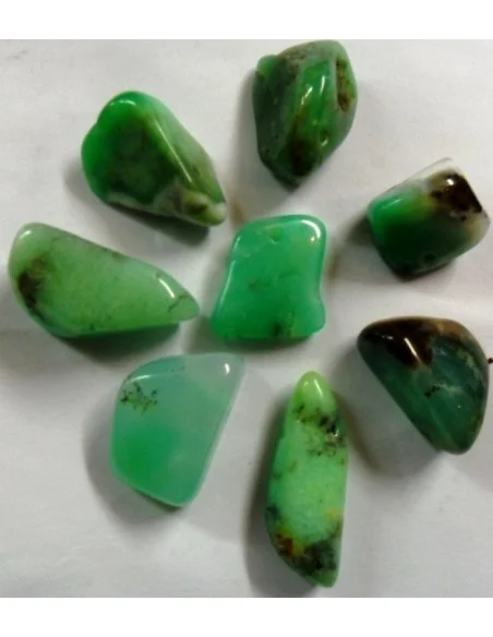 Chrysoprase percé pendentif