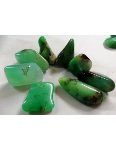 Chrysoprase percé pendentif