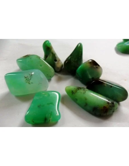 Chrysoprase percé pendentif