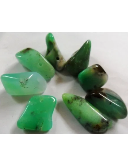 Chrysoprase percé pendentif