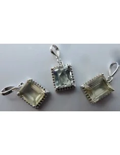 Brazilianite Béryl pendentif argent 2