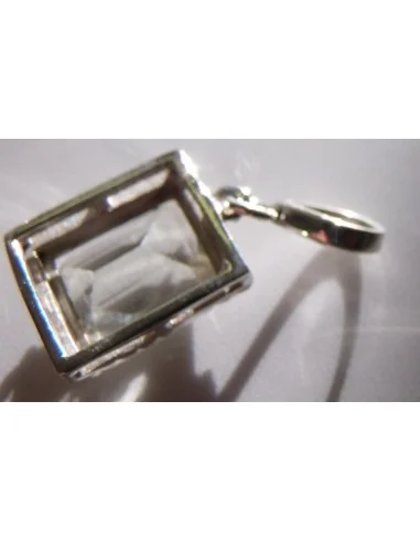 Brazilianite Béryl pendentif argent