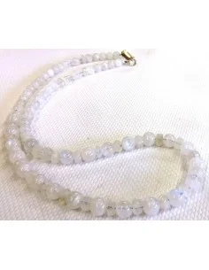 Collier Pierre de Lune facettée 6mm 2