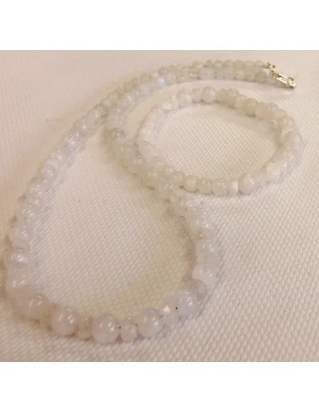Collier Pierre de Lune facettée 6mm
