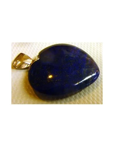 Lapis lazuli coeur argent pendentif 
