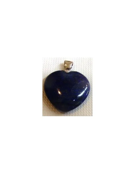 Lapis lazuli coeur argent pendentif 