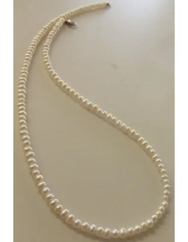Perles blanches collier
