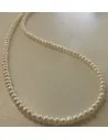 Perles blanches collier