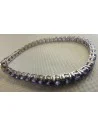 Tanzanite gemme bracelet argent