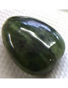 Jade verte foncé percé