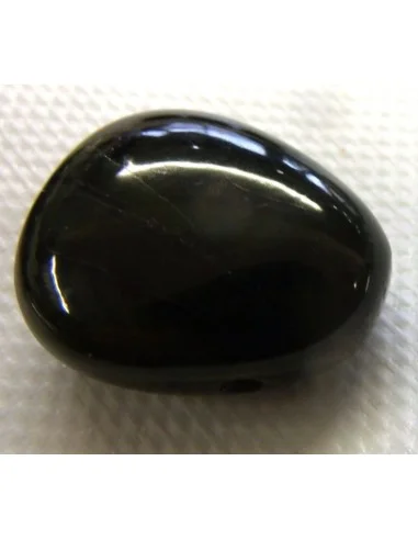 Jade verte foncé percé