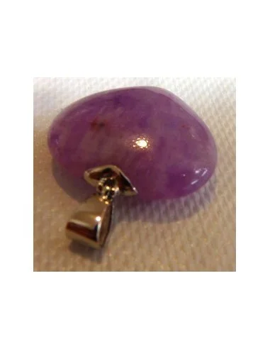 Pendentif coeur amethyste argent