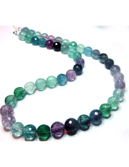 Magnifique collier en fluorine 10mm