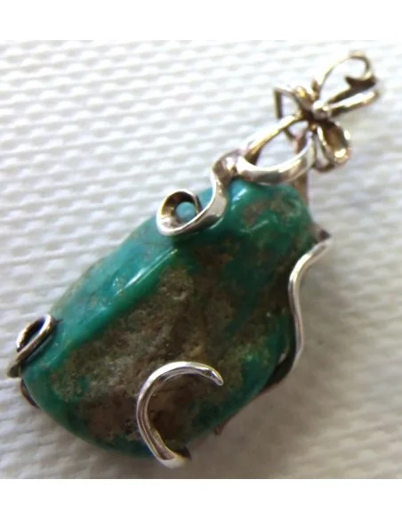 Turquoise pendentif argent