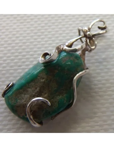 Turquoise pendentif argent