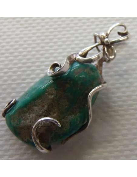 Turquoise pendentif argent