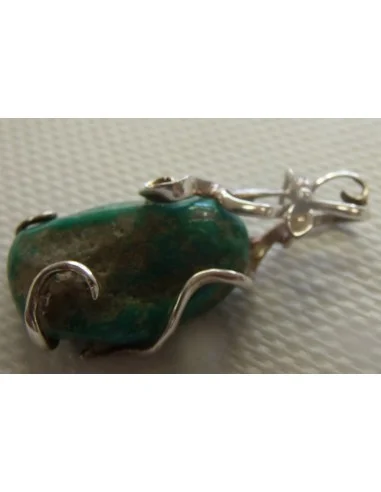 Turquoise pendentif argent