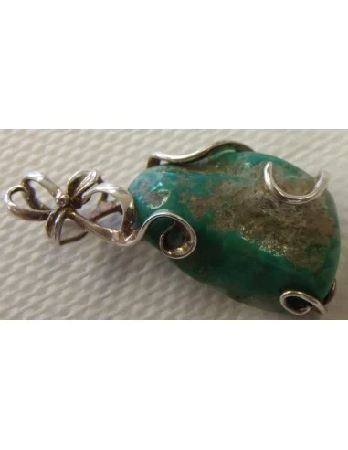 Turquoise pendentif argent
