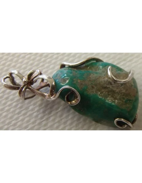 Turquoise pendentif argent