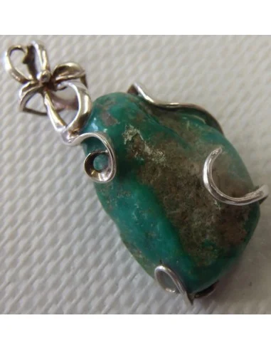 Turquoise pendentif argent