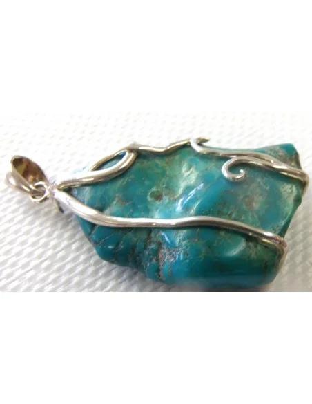 Pendentif turquoise argent