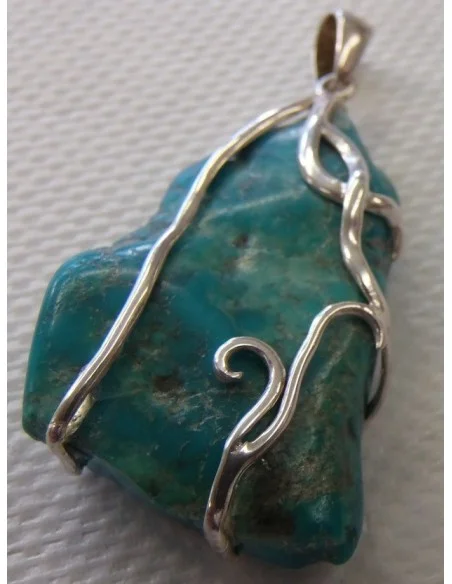 Pendentif turquoise argent