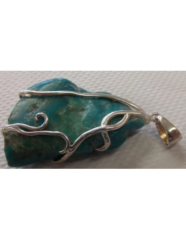 Pendentif turquoise argent