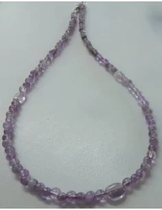 Collier  ametrine et fluorite