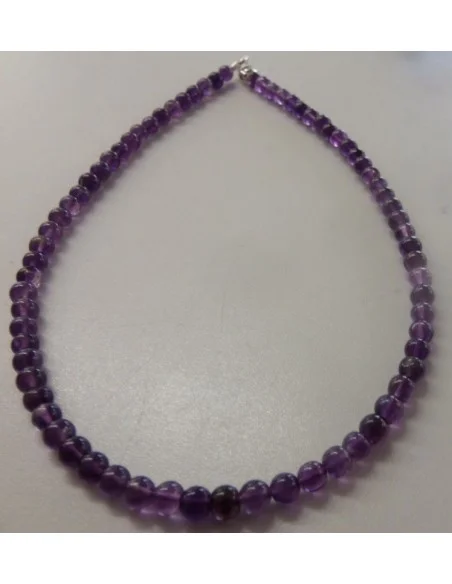 Collier en Amethyste enfant boules 0,5cm Collier en Amethyste enfant boules 0,5cm