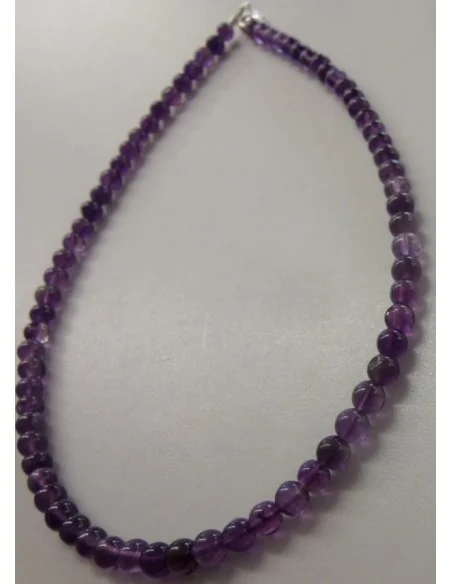 Collier en Amethyste enfant boules 0,5cm Collier en Amethyste enfant boules 0,5cm