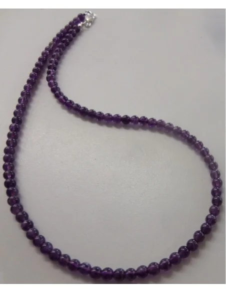Collier en Amethyste 5mm
