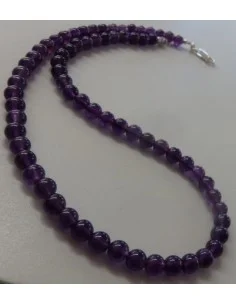 Collier en Amethyste 6mm 2