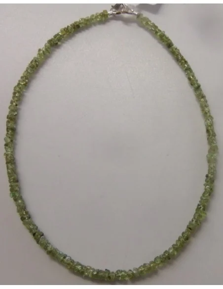 Péridot collier petits boutons