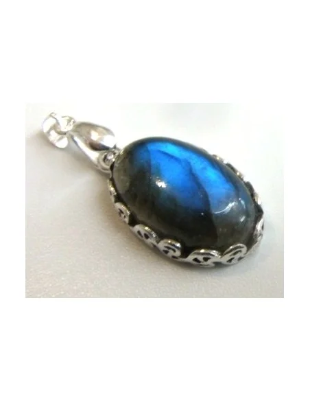 Pendentif labradorite argent