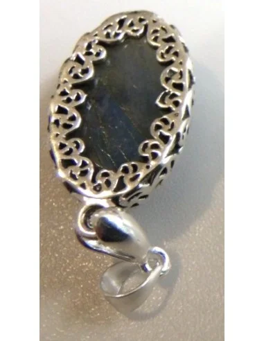 Pendentif labradorite argent