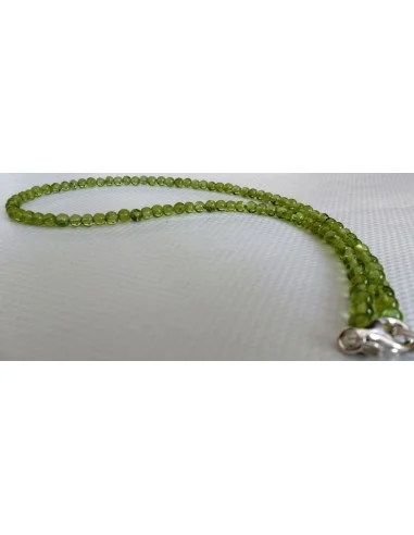 Péridot 4mm collier