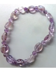 Ametrine boule 4mm ovale bracelet