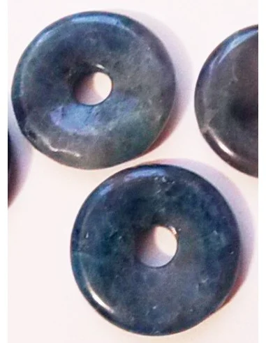 Apatite bleue donuts pendentif