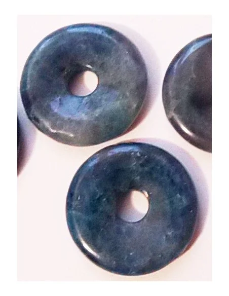 Apatite bleue donuts pendentif