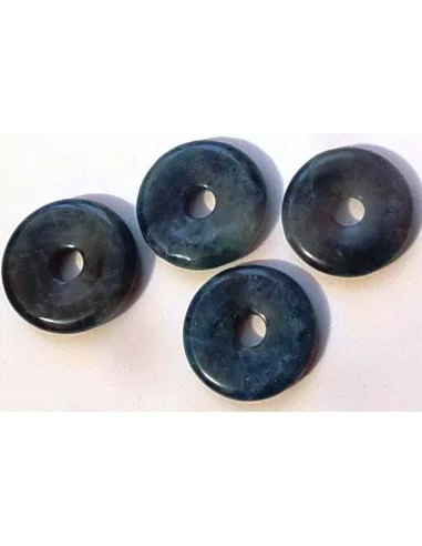 Apatite bleue donuts pendentif
