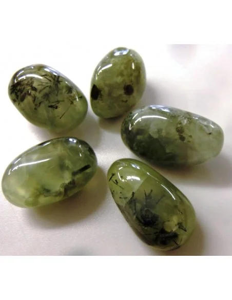 Phrénite polis percé pendentif Phrénite polis percé pendentif