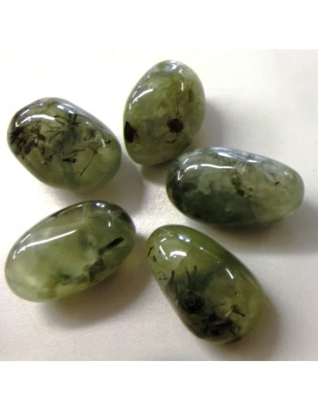 Phrénite polis percé pendentif Phrénite polis percé pendentif