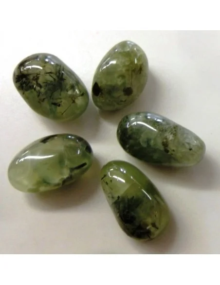 Phrénite polis percé pendentif Phrénite polis percé pendentif