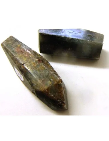 Cyanite verte et noire pendentif