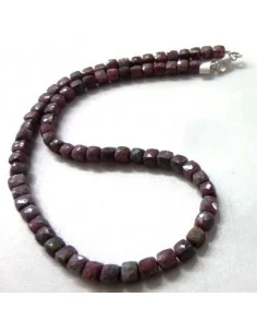Collier Rubis cubes 2