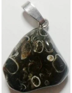Jaspe aux turitelles pendentif argent