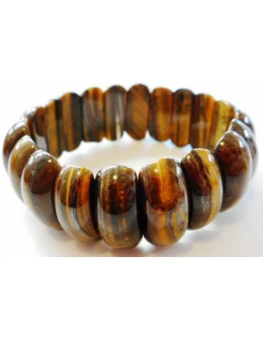 Grand bracelet oeil de tigre 